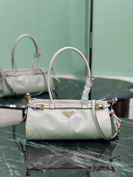 Prada SoftLux Leather Detachable Shoulder Strap Bag 1BA426