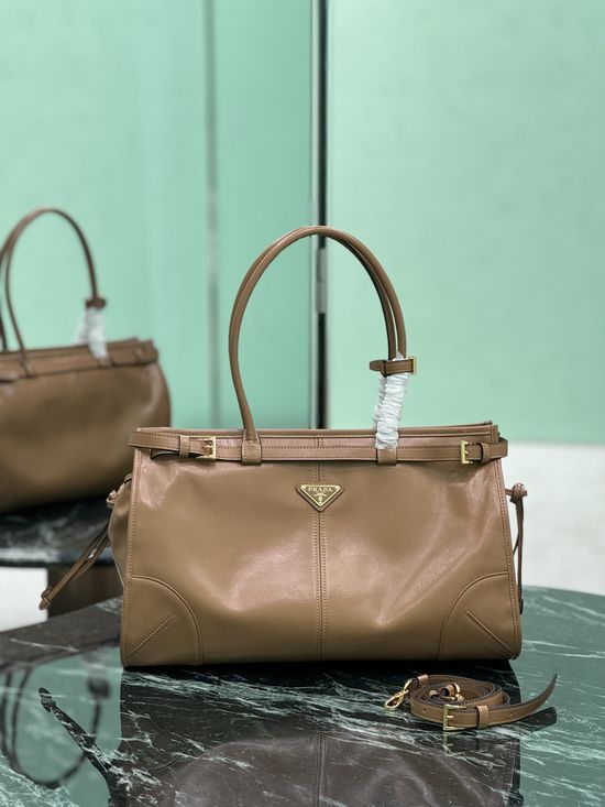 Prada SoftLux Patent Leather Handbag 1BA433