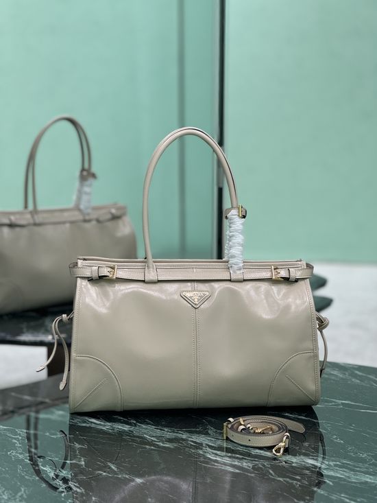 Prada SoftLux Patent Leather Handbag 1BA433