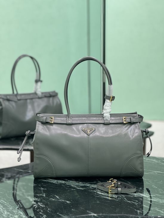 Prada SoftLux Patent Leather Handbag 1BA433