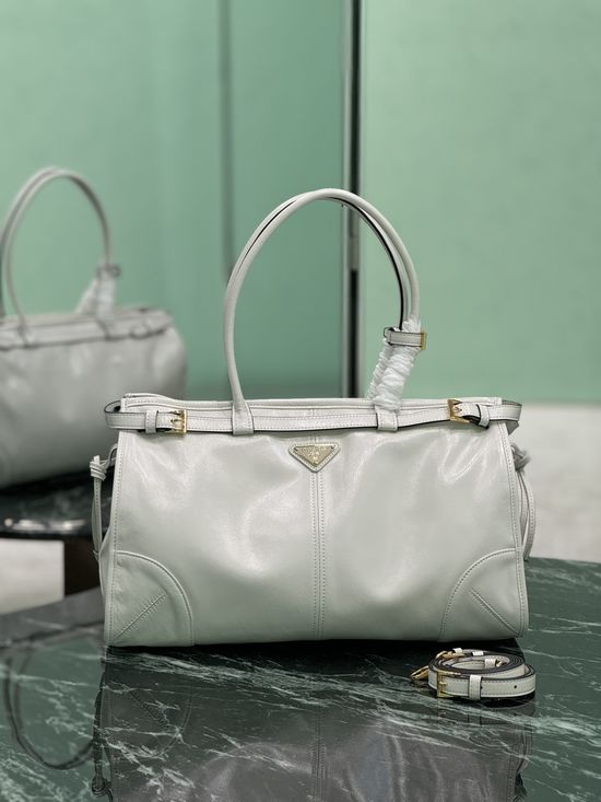 Prada SoftLux Patent Leather Handbag 1BA433