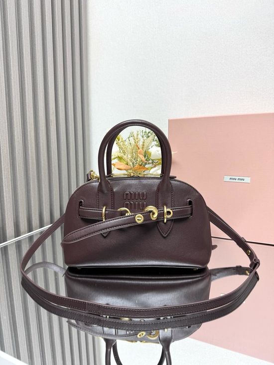 Miu Miu Aventure Nappa Leather Top-handle Bag 5BB169