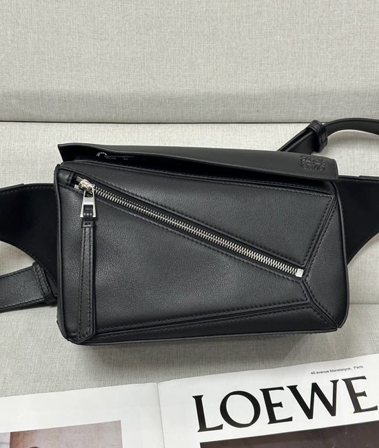 Loewe Puzzle Handbag Geometric Design Classic Black 5372