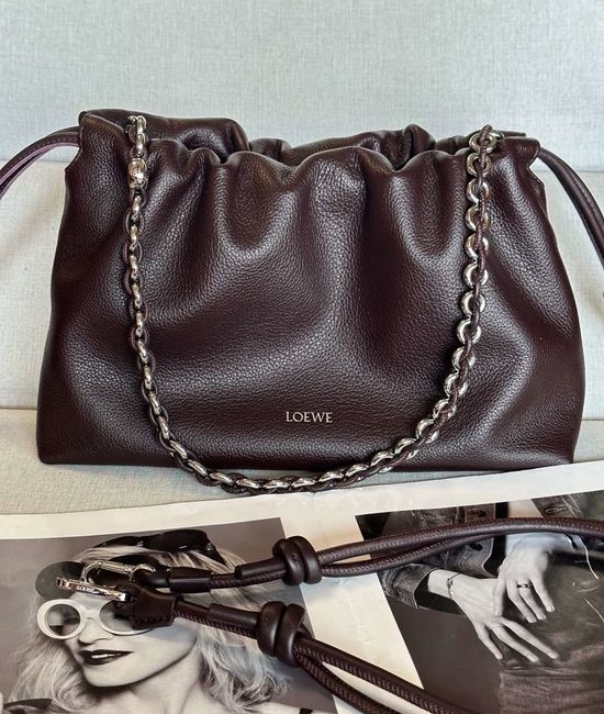 Loewe Flamenco Purse Deerskin Clutch 1774