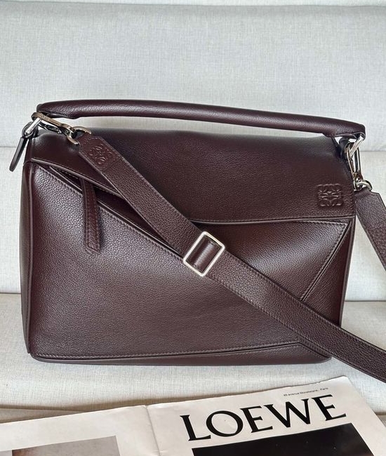 Loewe Puzzle Large Deerskin Leather Handbag 7503