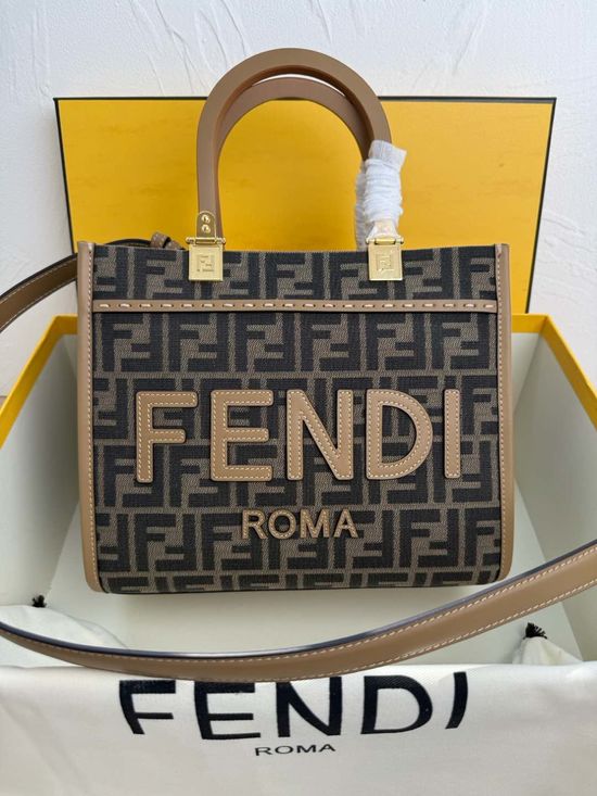 Fendi Sunshine FF Pattern Mini Tote Bag 8042S