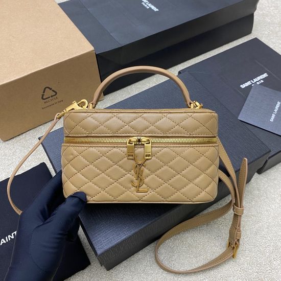 Yves Saint Laurent Quilted Leather Shoulder Clutch 766731