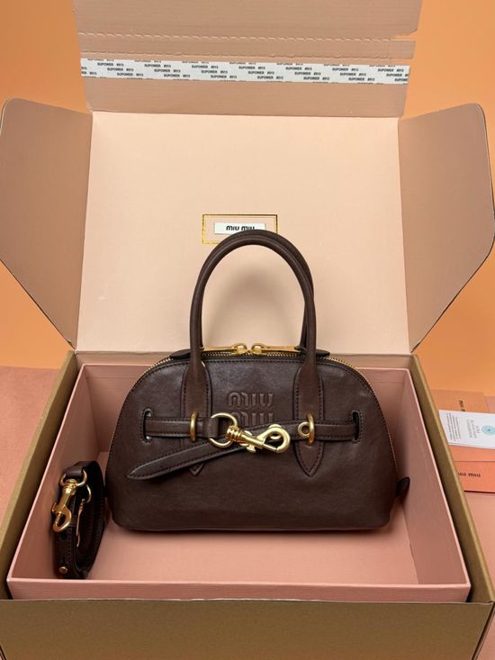 Miu Miu Aventure Nappa Leather Handbag 5BB169