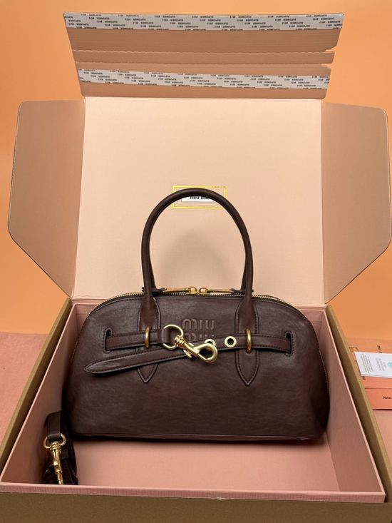 Miu Miu Adventure Nappa Leather Satchel 5BB168