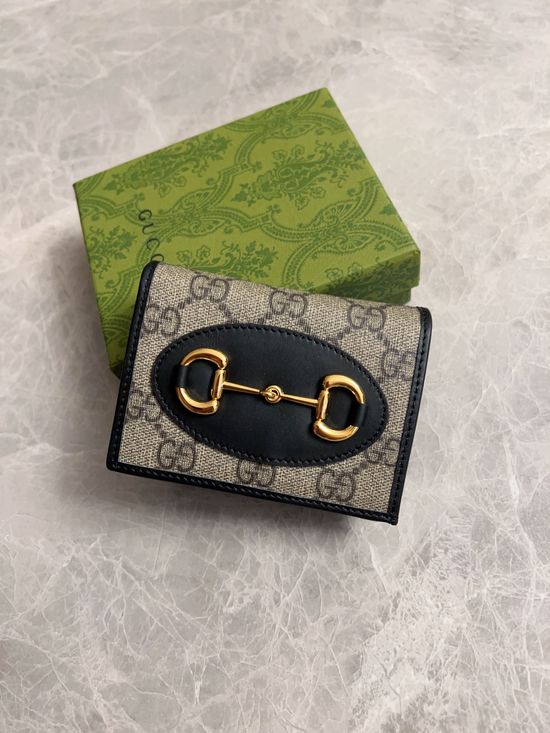 Gucci 1955 Horsebit Canvas Card Holder 621887