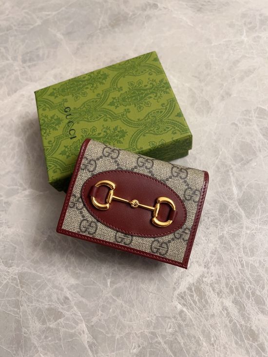 Gucci 1955 Horsebit Canvas Card Holder 621887