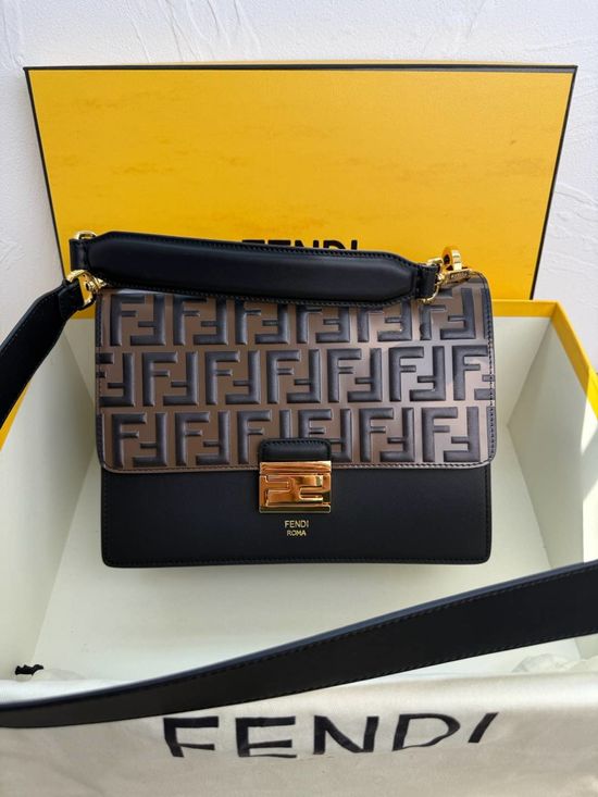 Fendi Kan U Handbag Embossed Design 232