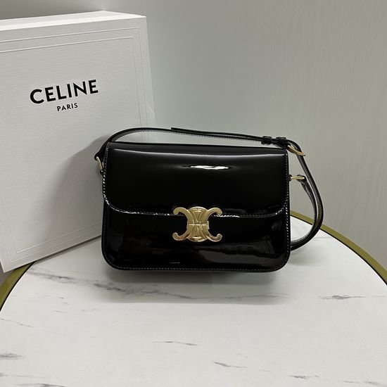 Celine Triomphe Classic Leather Shoulder Bag 187363
