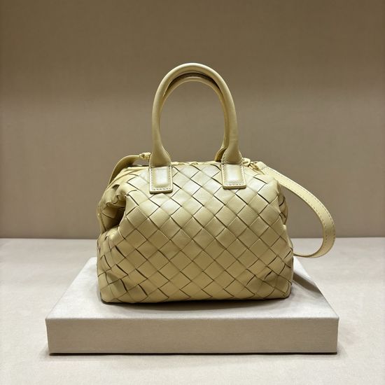 Bottega Veneta Intrecciato Woven Leather Bowling Bag 7460
