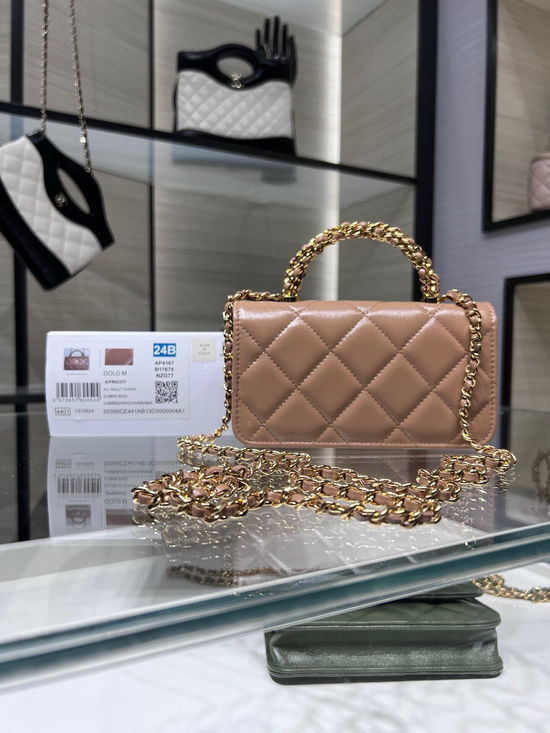 Chanel Leather Twist Handle Chain Bag AP4167Y
