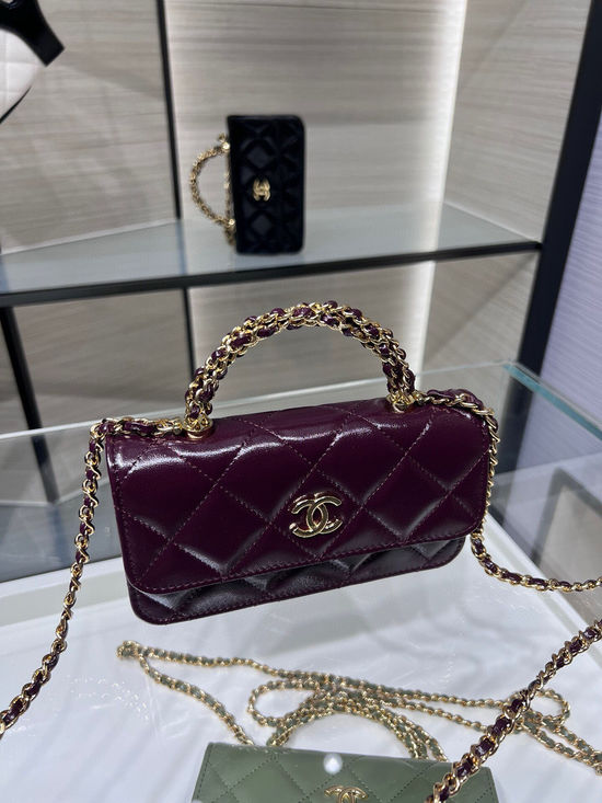 Chanel Leather Twist Handle Chain Bag AP4167Y