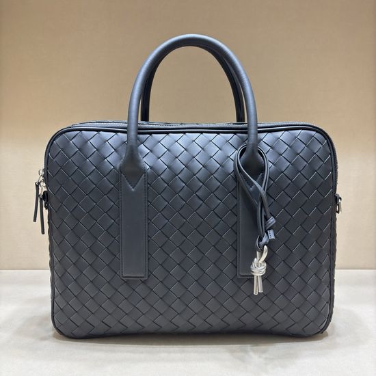 Bottega Veneta Woven Leather Briefcase 2515
