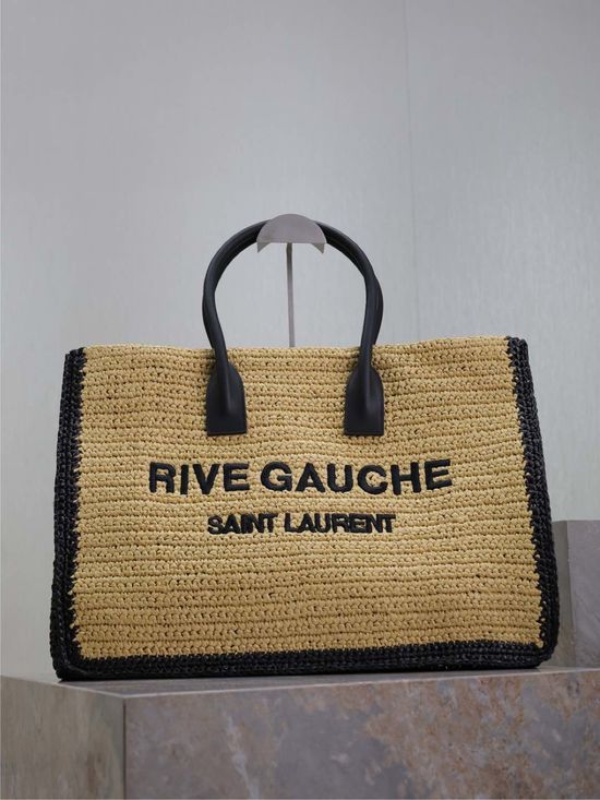 Yves Saint Laurent Rive Gauche Woven Tote Bag 509415