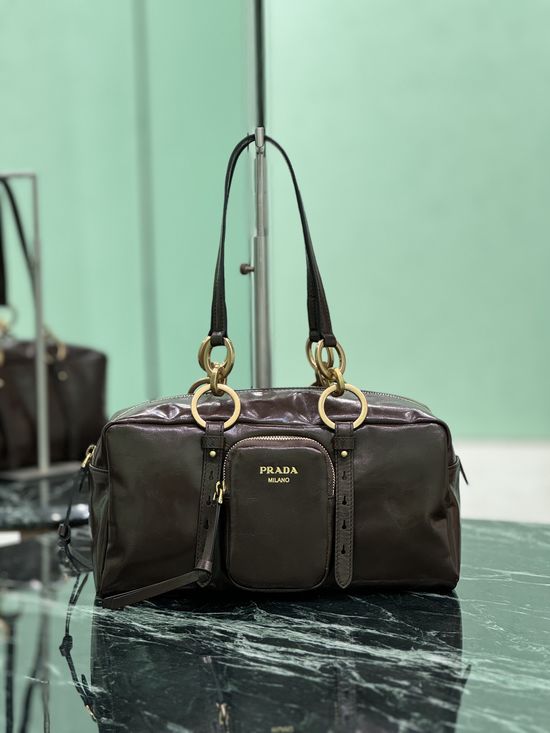 Prada Soft Lux Cube Handbag 1BB138
