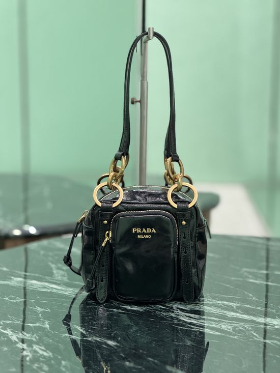 Prada Soft Lux Small Cubic Handbag 1BB137