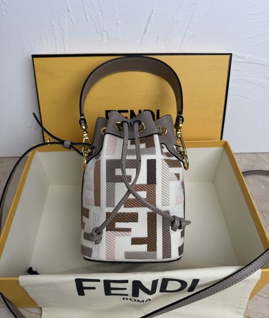 Fendi Mon Tresor Light Blue Leather Mini Bag 010