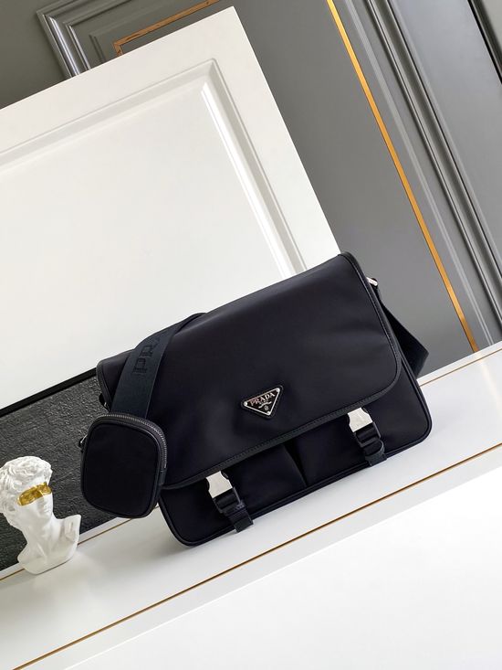 Prada Nylon Flap Messenger Bag 2VD768