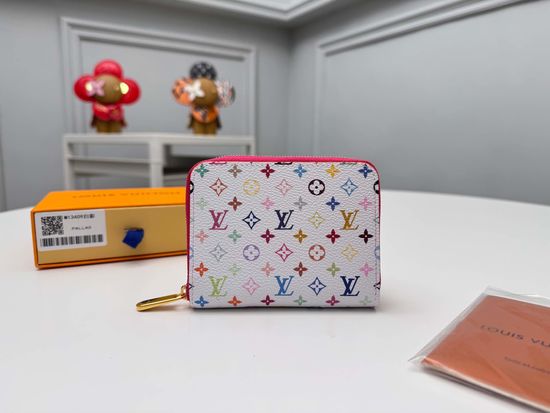 Louis Vuitton Zippy Coin Purse White Canvas M13409