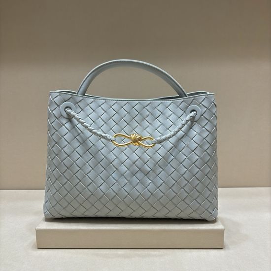 Bottega Veneta Andiamo Woven Leather Handbag 8463