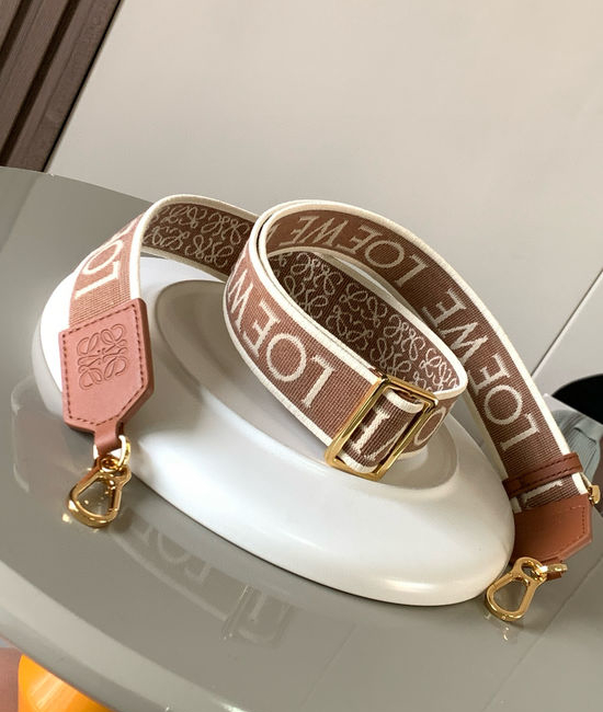 Loewe Anagram Jacquard Leather Shoulder Strap 001