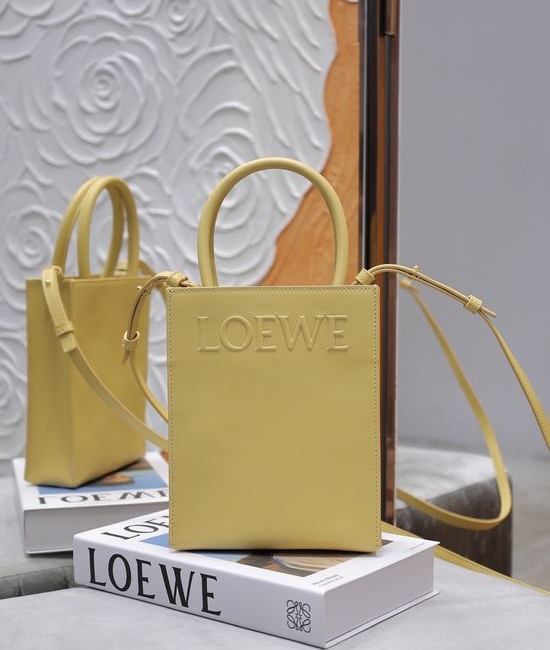 Loewe Standard A5 Mini Tote Bag Sand Yellow A563