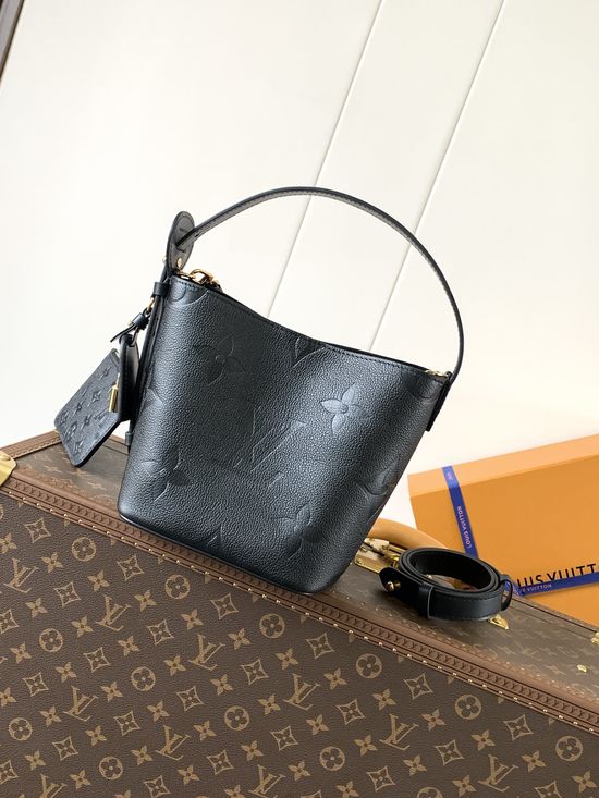 Louis Vuitton All In BB Leather Bucket Bag M14356