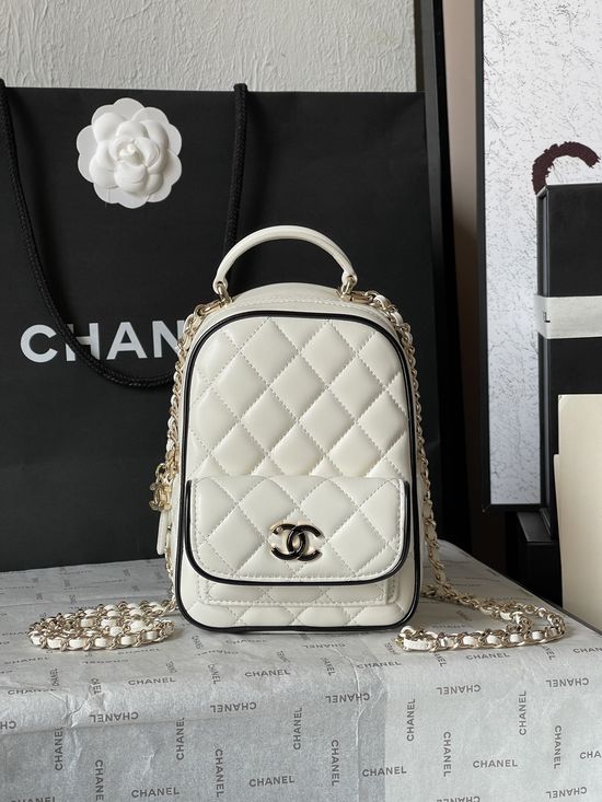 Chanel Quilted Dual Color Backpack AS3753