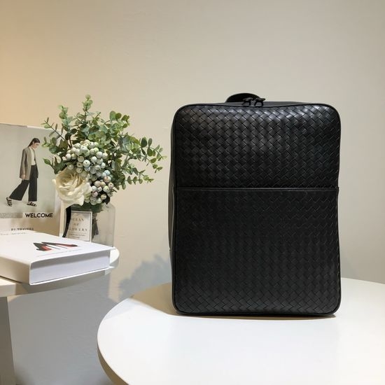 Bottega Veneta BV Woven Waxed Calfskin Backpack