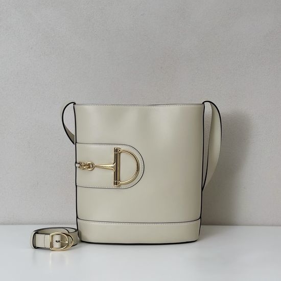 Gucci Handbag Beige White Leather 833660