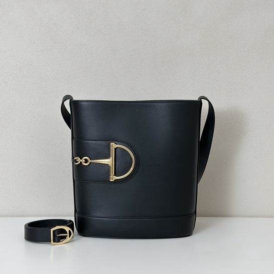 Gucci Black Leather Tote 833660