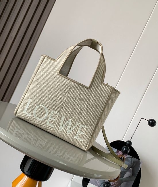 Loewe Font Tote Small Jacquard Canvas Bag 9090