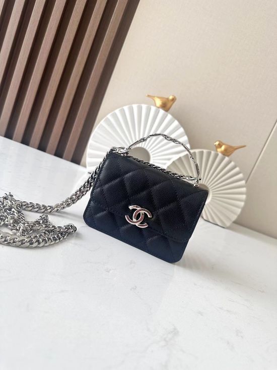 Chanel Enamel Handle Small Crossbody Bag 66016