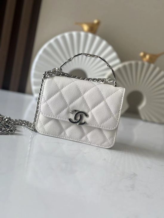 Chanel Enamel Handle Small Crossbody Bag 66016