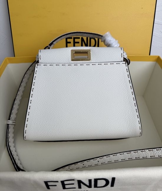 Fendi Peekaboo Handbag Togo Leather 8BN266
