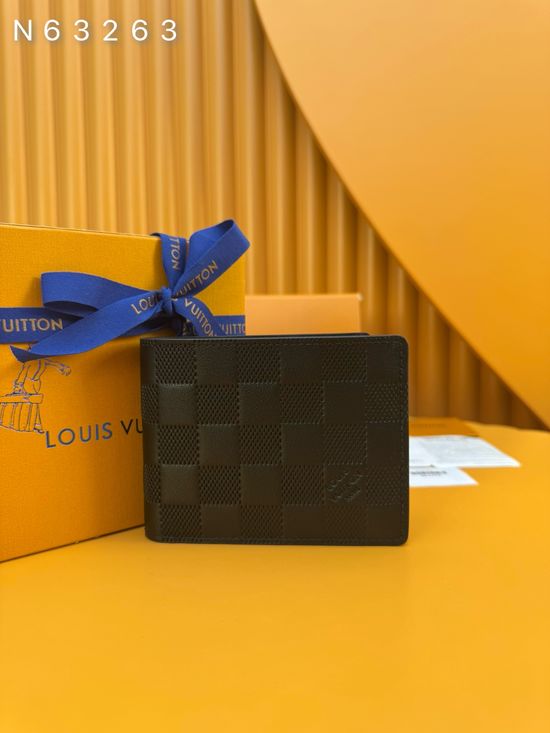 Louis Vuitton Slender Taurillon Leather Wallet N63263