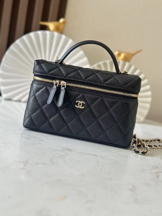 Chanel LP Box Bag with Light Gold Clasp, No.66035
