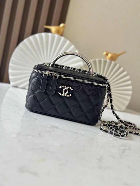 Chanel Vanity Bag Enamel Buckle Resin Wrist 66029