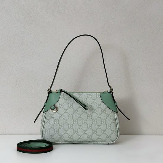 Gucci Handbag Green Enamel 815218