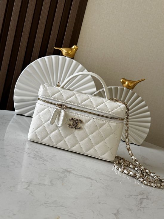 Chanel Vanity Heart Logo Removable Strap Bag 66034