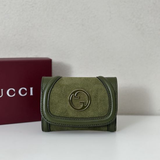 Gucci Green Frosted Wallet 818795