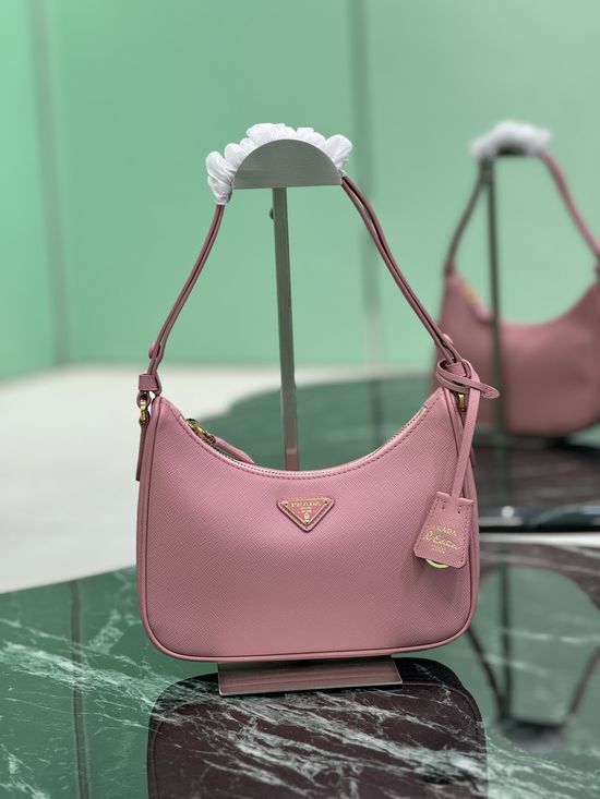 Prada Hobo Leather Crossbody Bag 1BC204