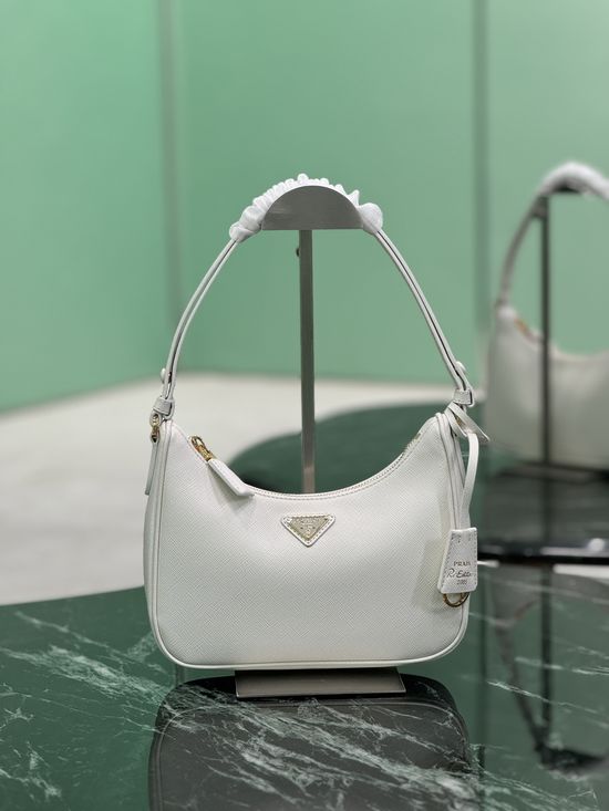 Prada Hobo Leather Shoulder Bag 1BC204