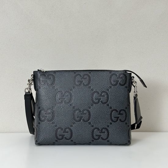 Gucci Gray Grained Embossed Tote Bag 696009