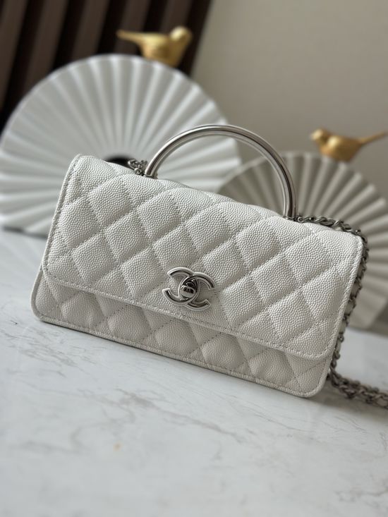 Chanel Organ Bag Drip Glue Handle Handbag 66030