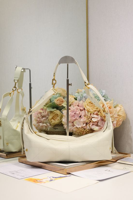 Christian Dior D-Journey White Medium Handbag 2417